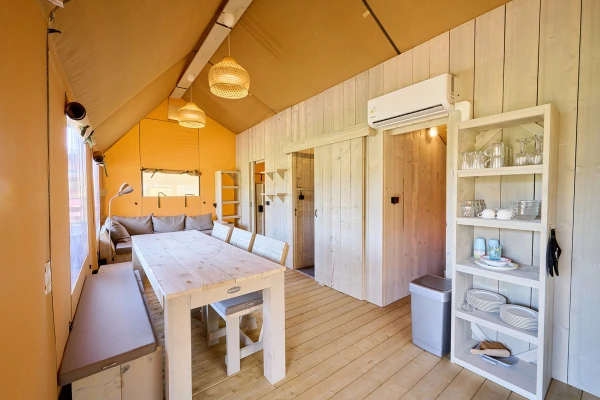 Glamping with air-conditioned comfort