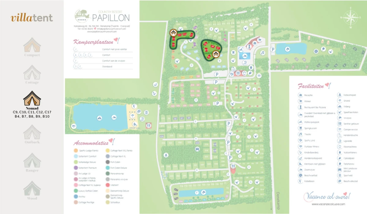 Villatent-Plattegrond-Papillon-Country-Resort-2023