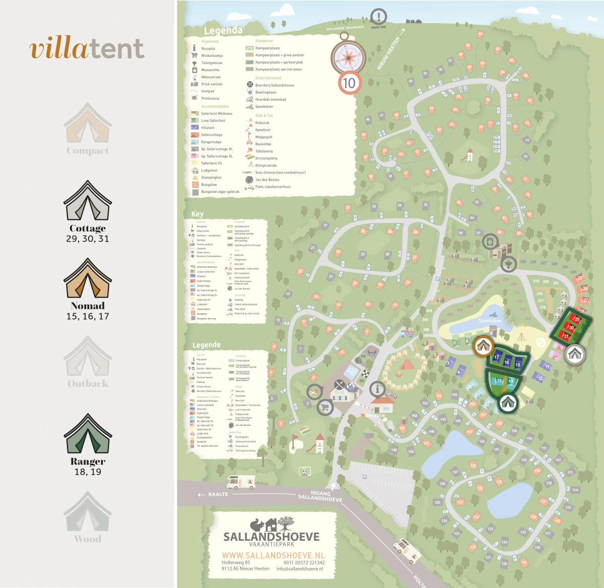 Villatent-Plattegrond-Vakantiepark Sallandshoeve- 2022