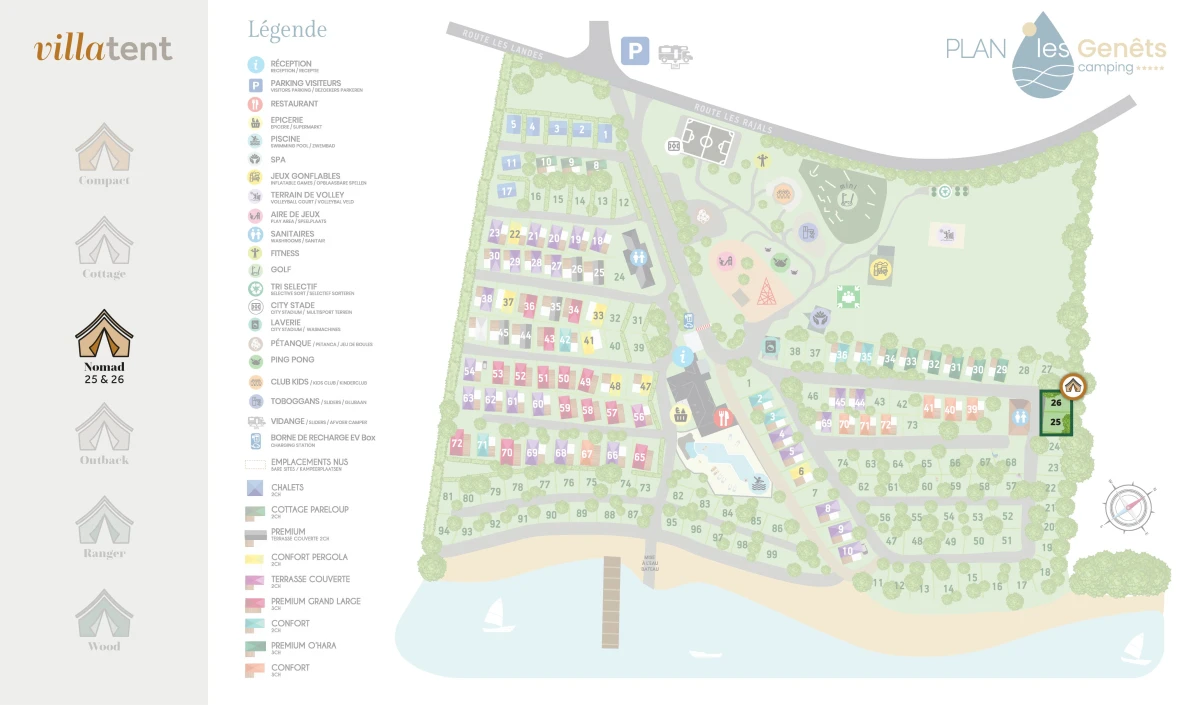 plattegrond-camping-les-genêts-2024