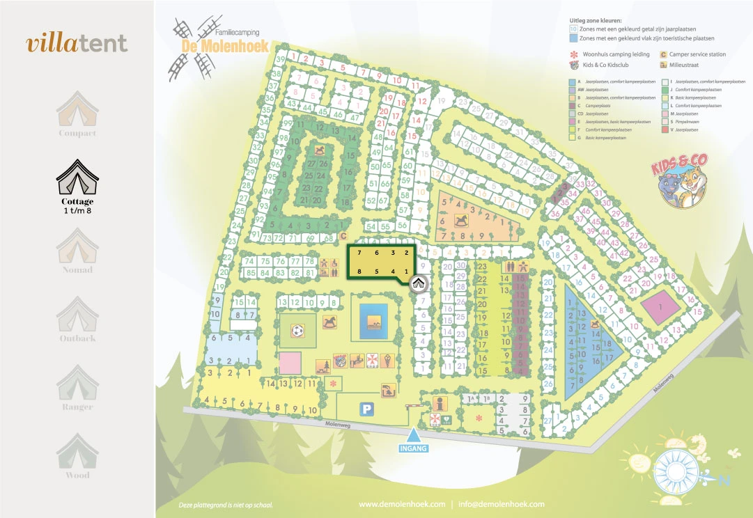 Villatent-Plattegrond-Camping-De-Molenhoek-2023